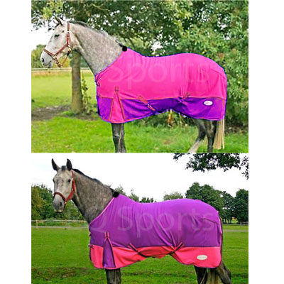 RUG IN PINK & PURPLE KNIGHT RIDER 5 FEET 3 INCHES  HORSE FLEECE BLANKET 